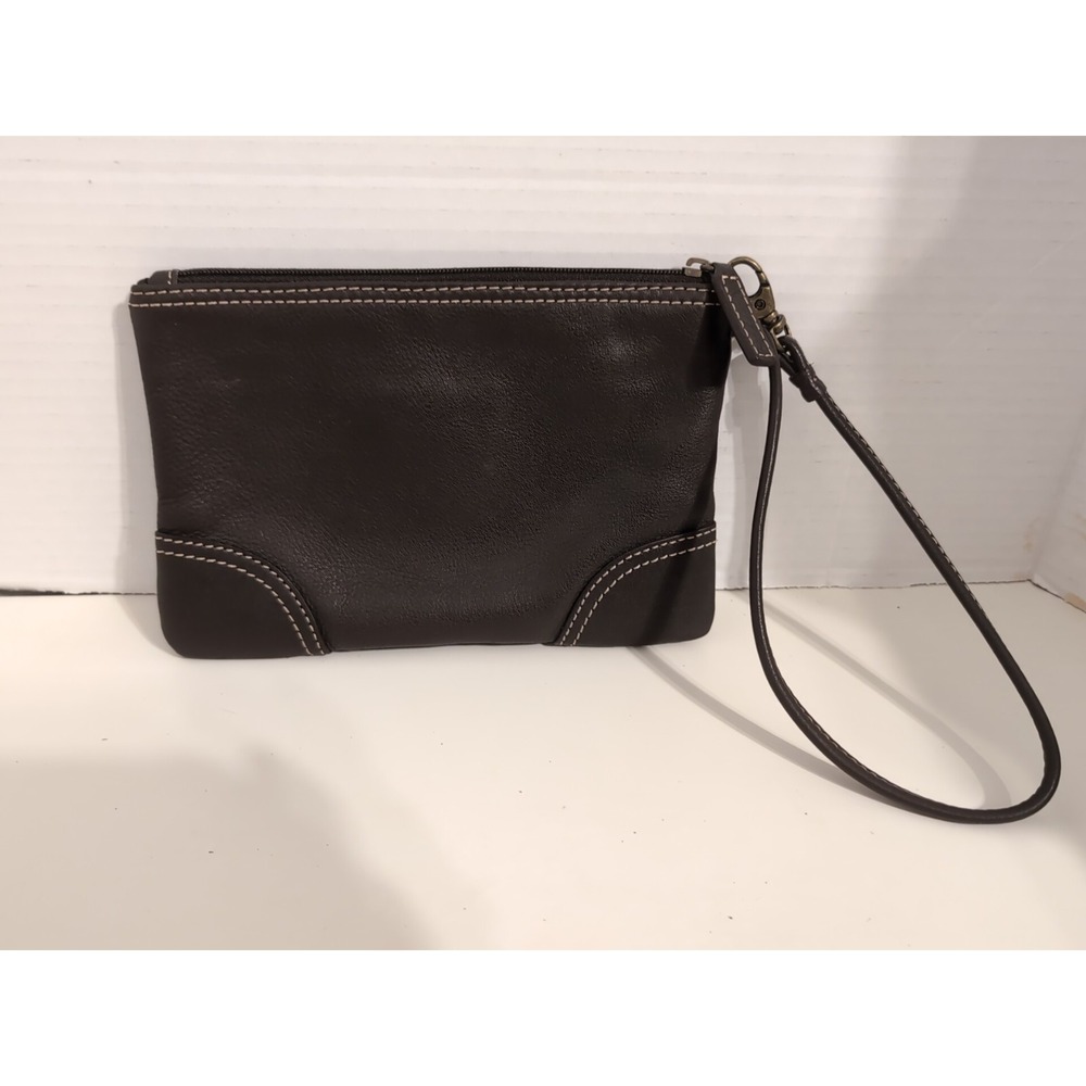 Levenger Genuine Leather Dark Brown Wrislet